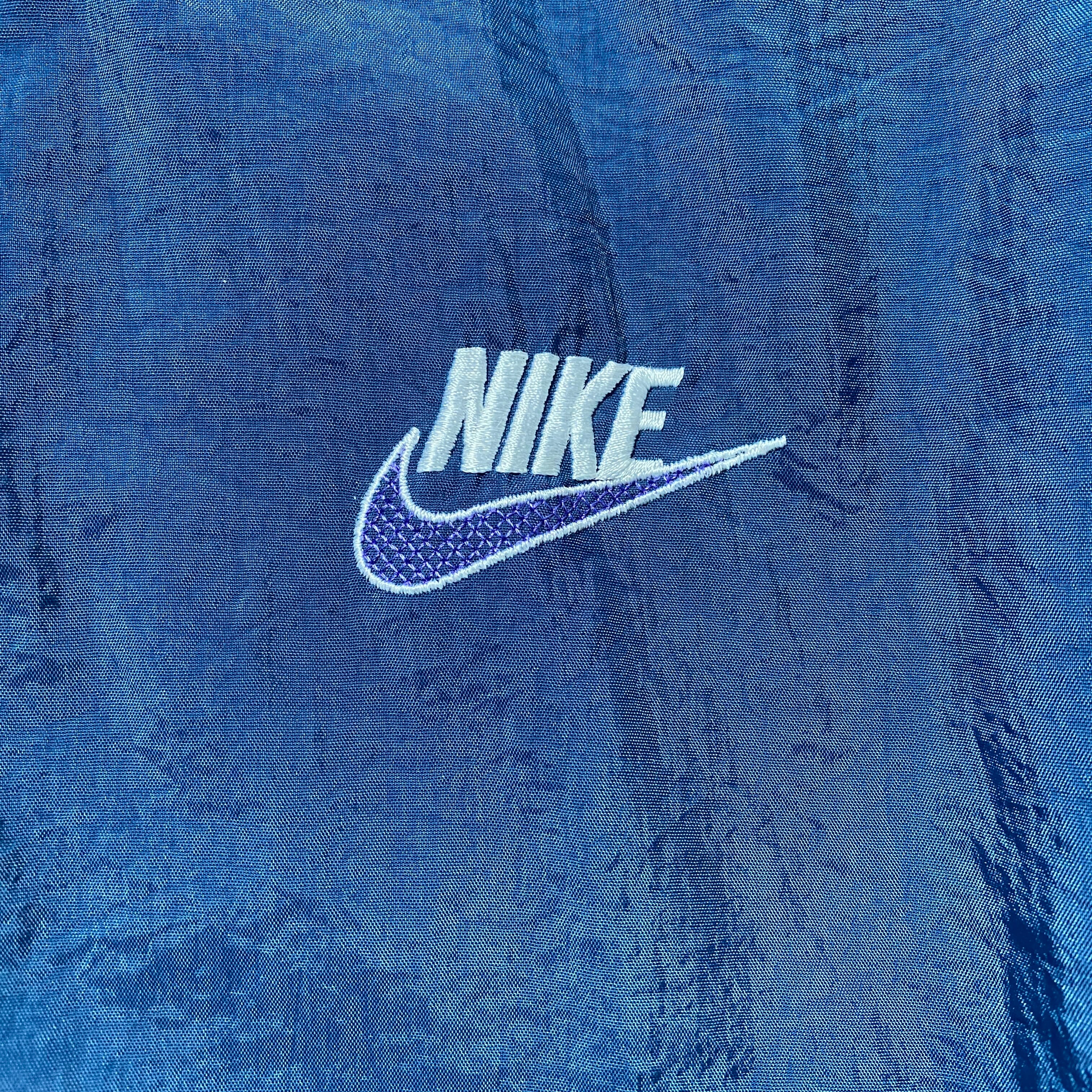90's NIKE ナイキ スウォッシュ 両面刺繍 中綿 裏地キルティング