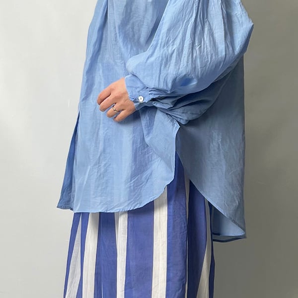 エンリカ enrica コットンシルク オーガンジーブラウス 新品 未 エンリカ enrica コットンシルク オーガンジーブラウス 新品 未