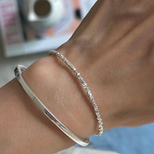 S925 Chips bracelet 【silver/mix】(B175)