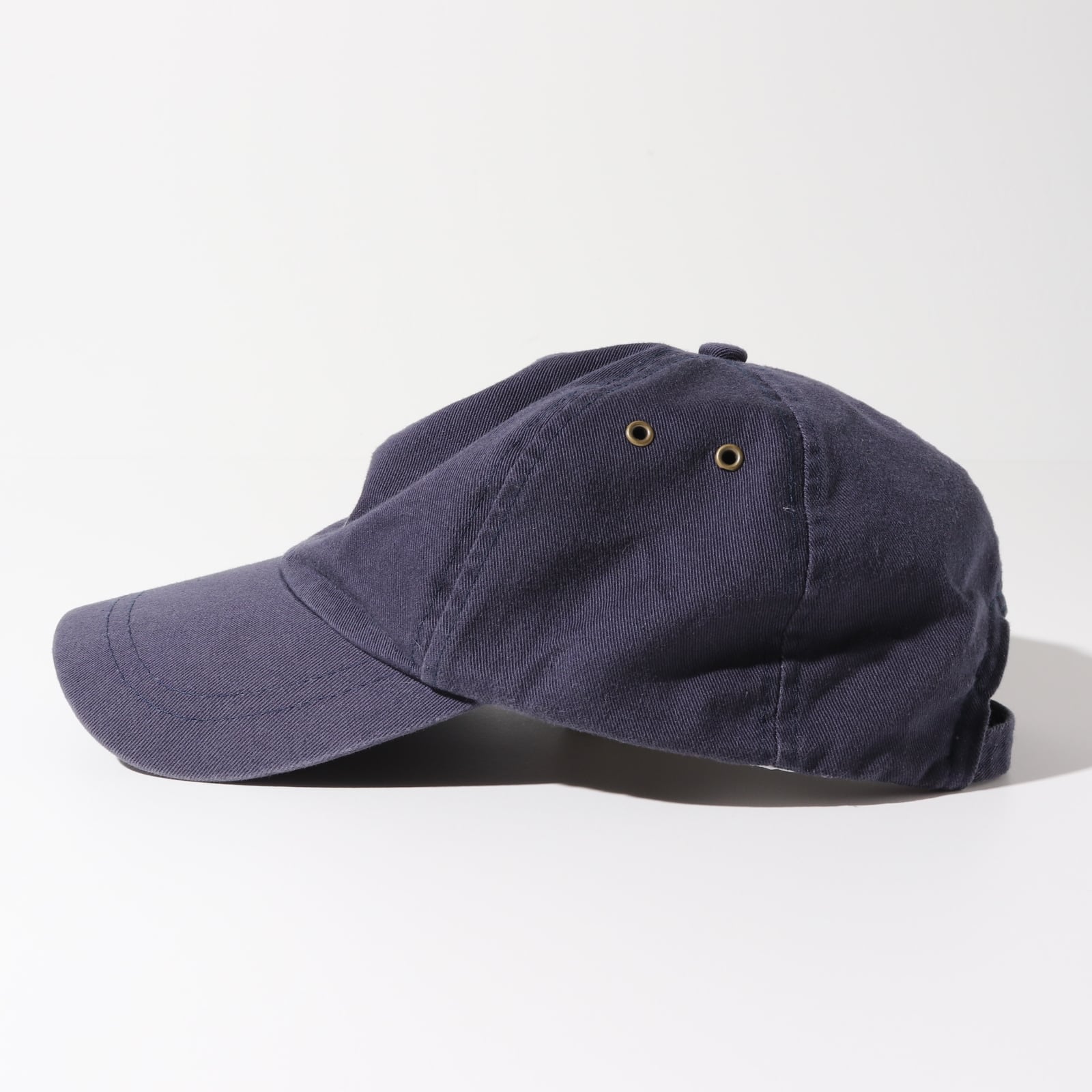 Stussy ネイビー 6パネルキャップ 帽子 ステューシー ロゴ刺繍 紺色 