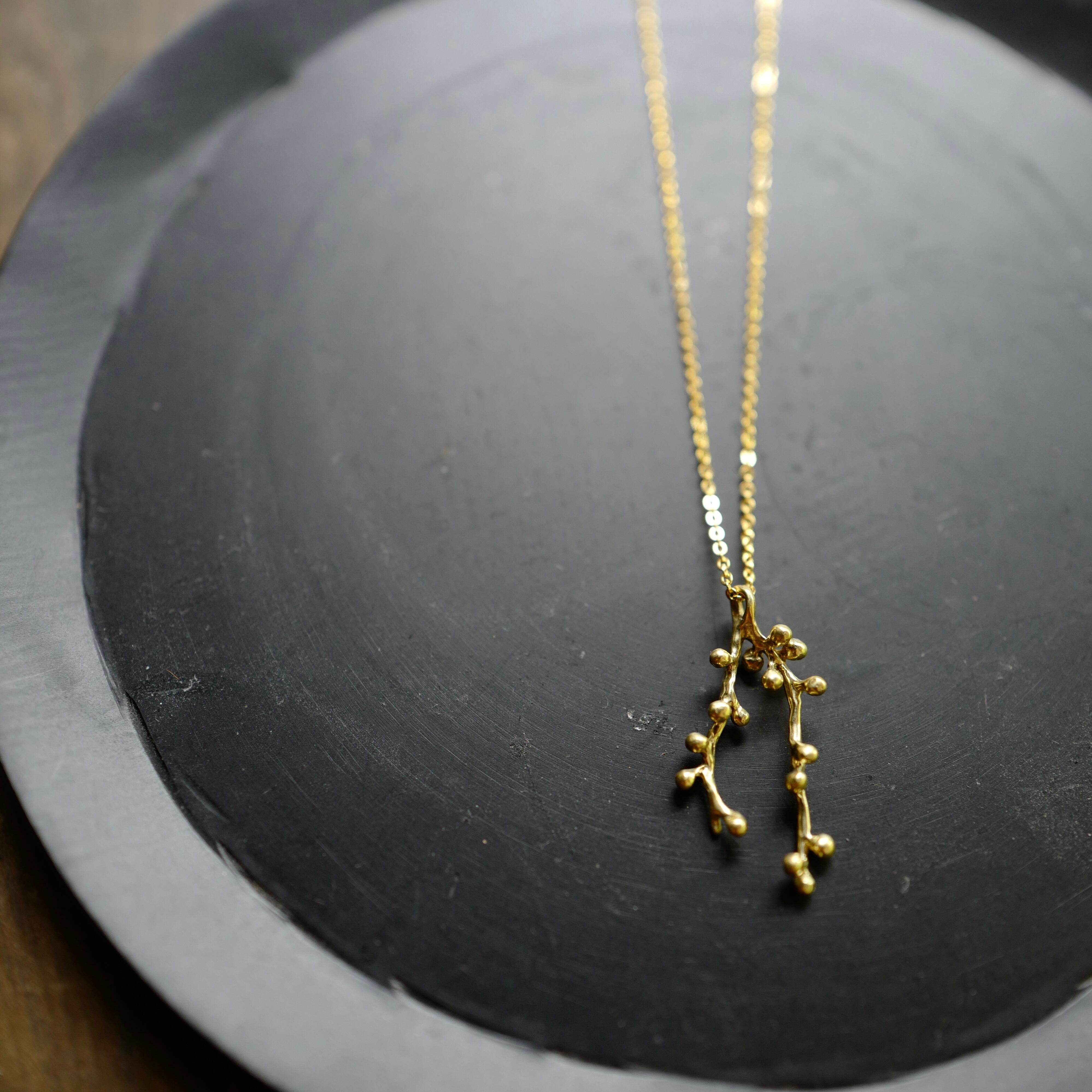 Nakamura Nazuki Accessory｜necklace グリーンネックレス（brass