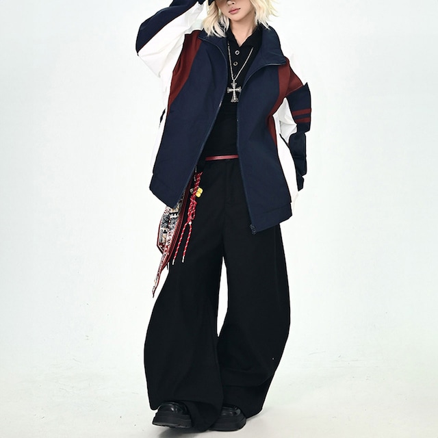 トリコロールラインスポーツジャケット R01001