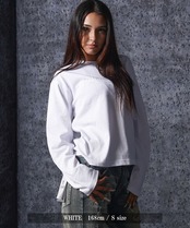 ◆ラメ加工 レタリングロゴ L/S Tee◆rp-26102