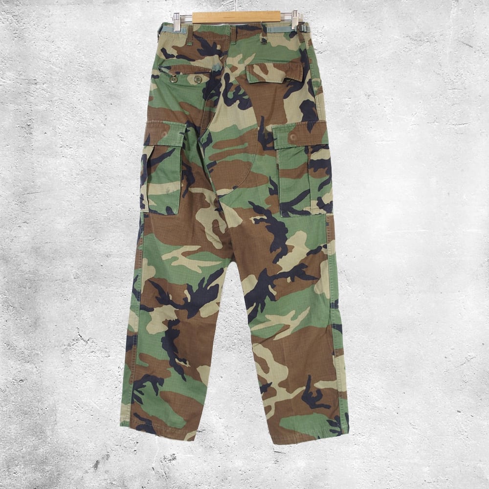 90's 米軍 BDU WOODLAND CAMO リップストップ カーゴパンツ SMALL