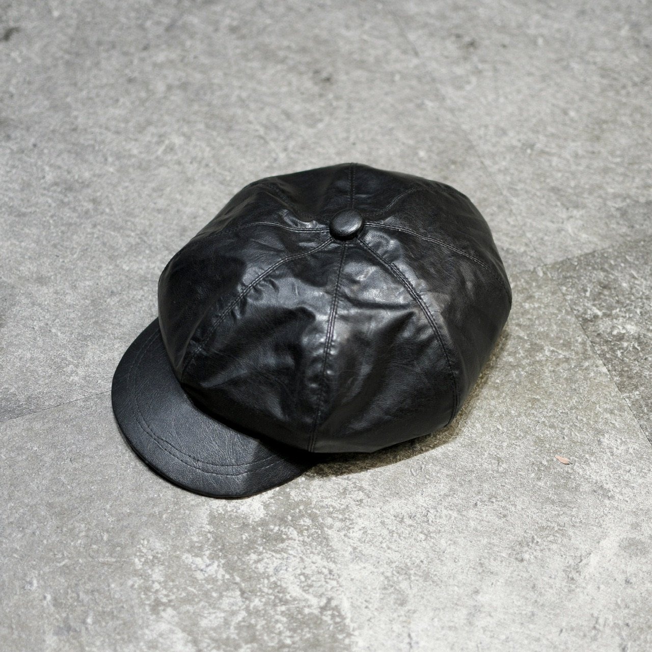 fake leather hunting cap