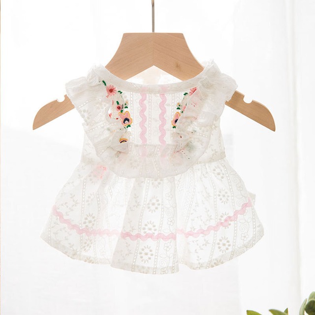 レース刺繡ワンピース