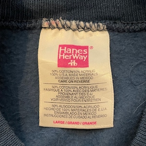 【Hanes】USA製 鳥 花 ラメ スウェット トレーナー ダサかわ系 レディースL us古着