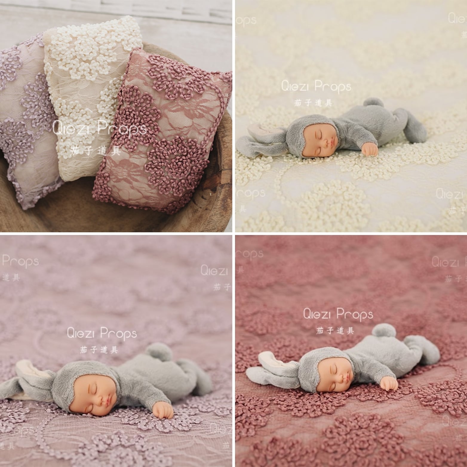 背景布 【 フラワーMIX C 】 サンプル ニューボーンフォトなどに