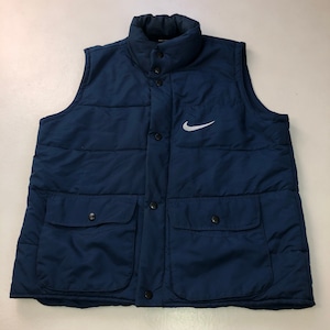 90’sNIKE中綿入りベスト　ネイビー XL