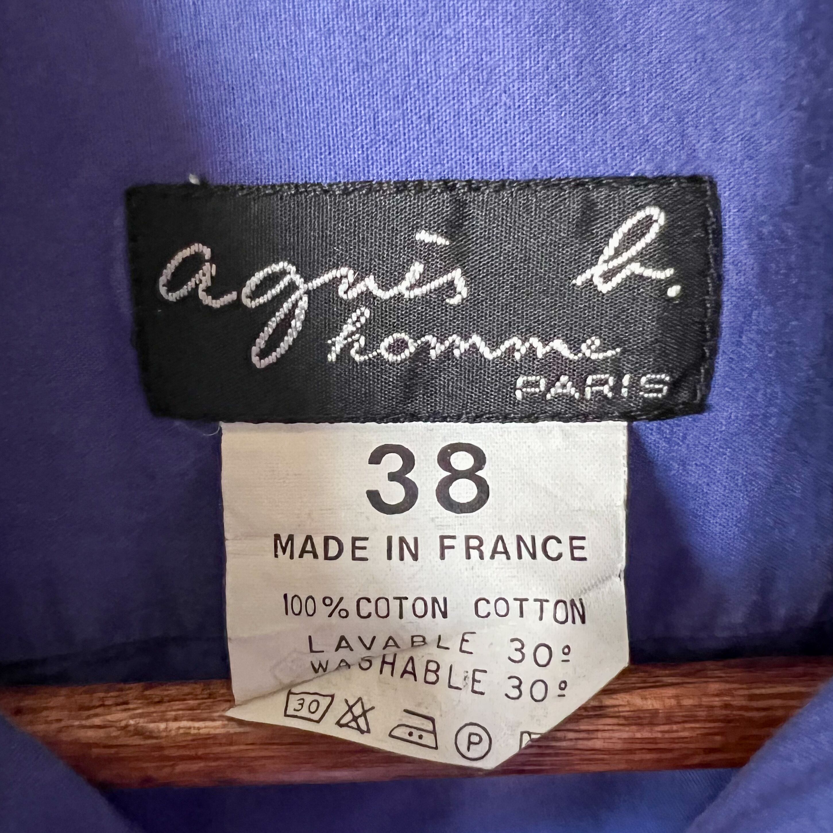 90s “agnes b.” made in France french color shirt 90年代