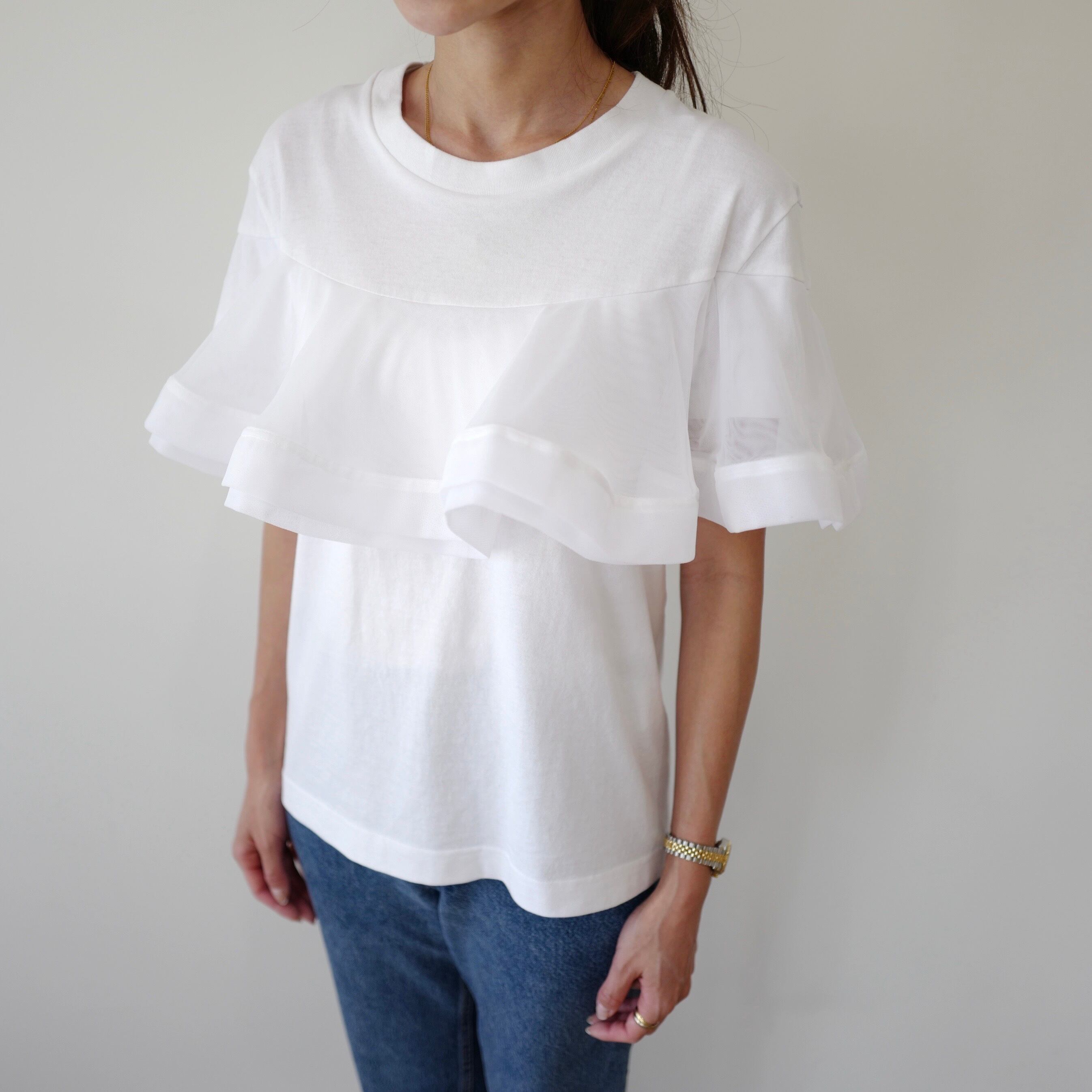 Tulle Tee White | gypsohila