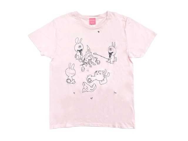 Peloqoon  "S/S TEE GP12-SS003 S GELCHOP PELOOON たき火 FROST PINK