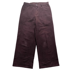 archive DRIES VAN NOTEN moleskin wide pants