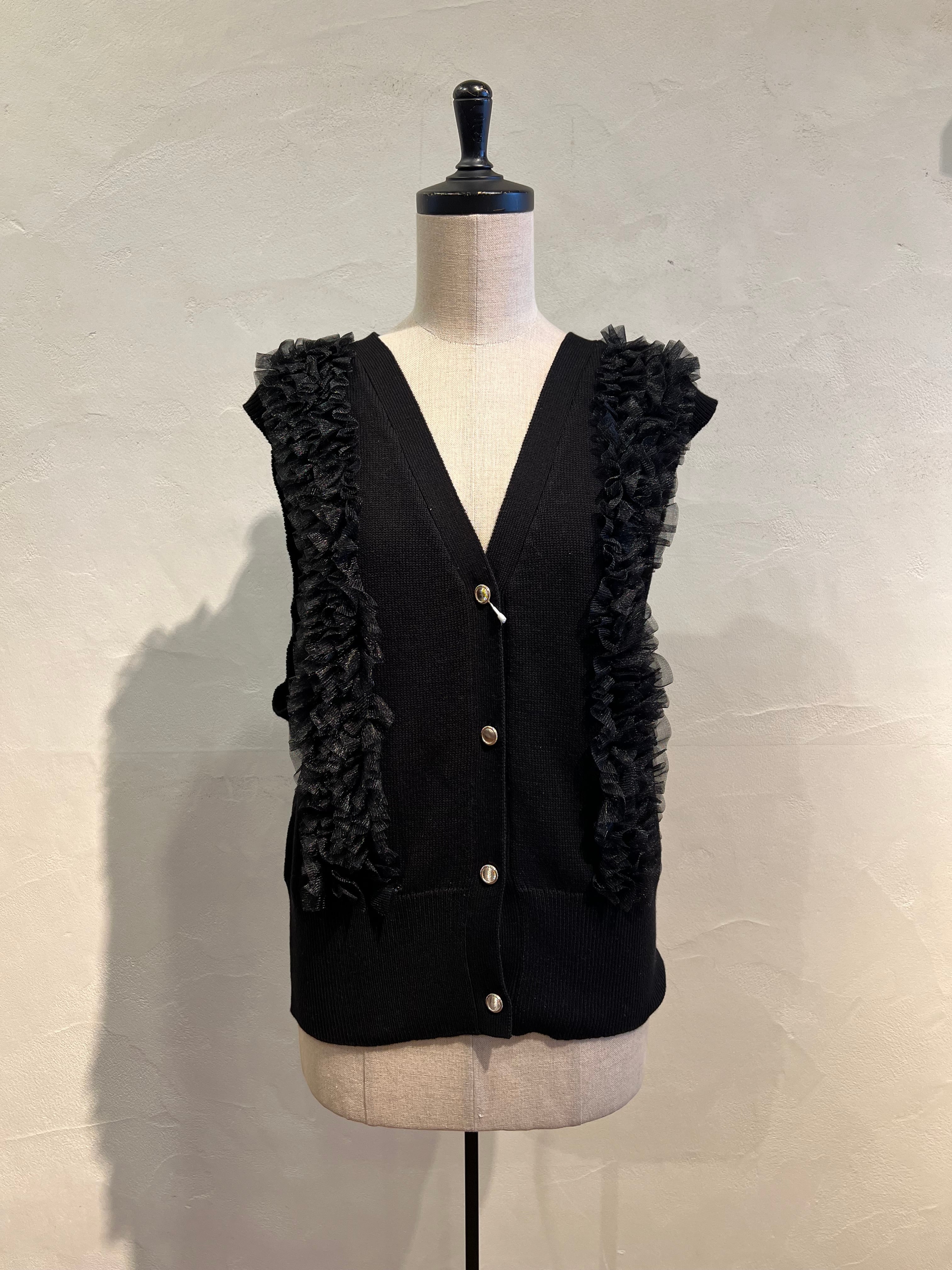 MARGAUX VINTAGE / チュールフリルベスト | anouk
