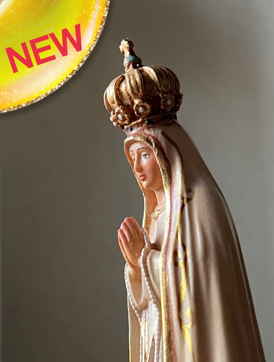 幼子イエス像や聖母マリア像などにつける光輪 真鍮 カトリック彫像用