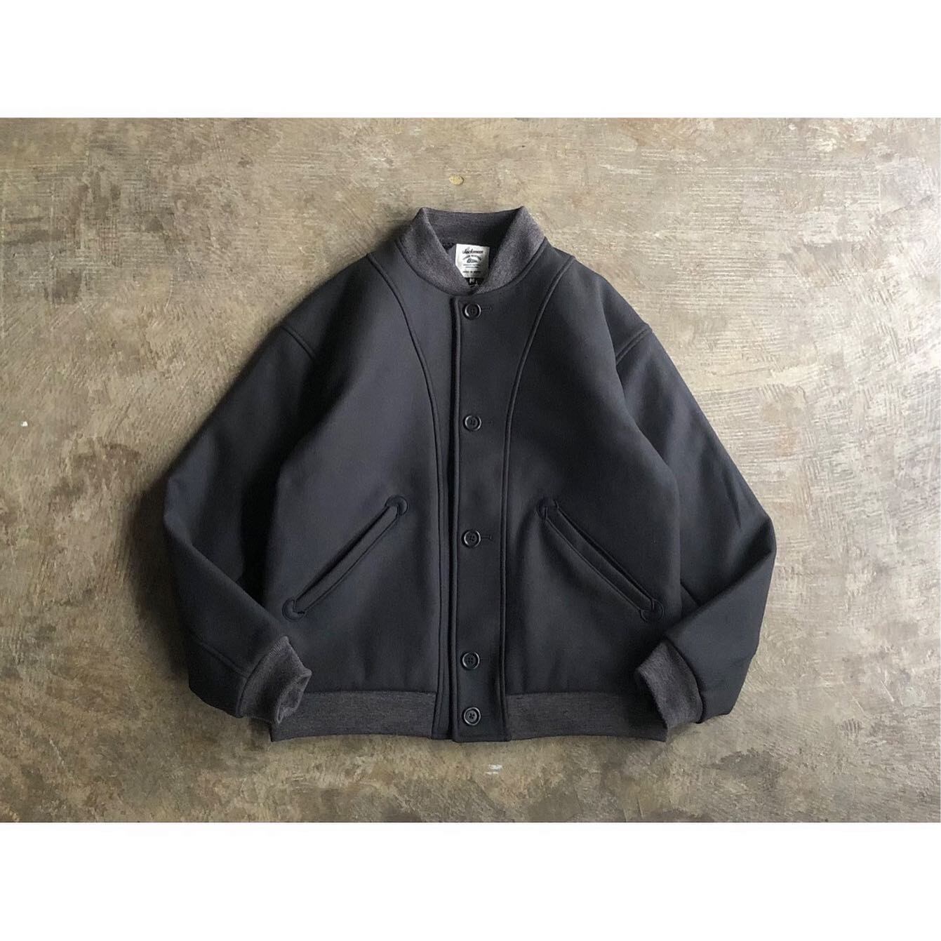 Jackman(ジャックマン) Melton Award Jacket | AUTHENTIC Life Store