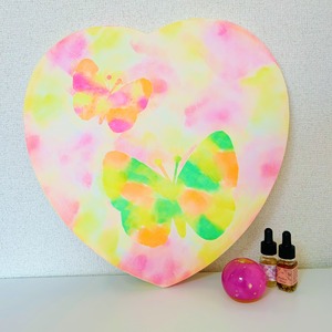 愛と光♪祝福のダンス2匹のちょうちょ*ハートアート