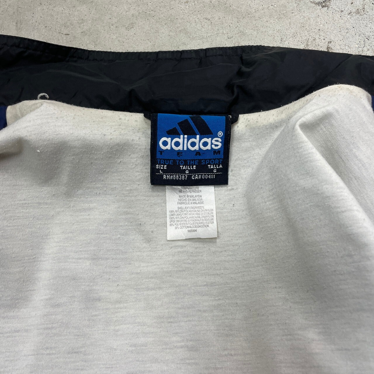 90年代 adidas TEAM アディダス チーム ナイロン トラックジャケット 