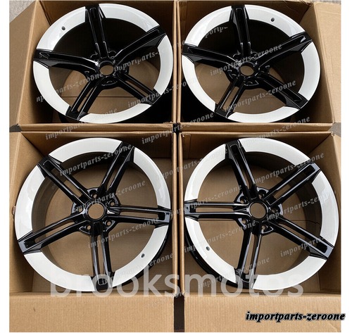 2020+ ポルシェ テイキャン 21インチ ツイン 5 スポークホワイトスタイルホイール - 鍛造 ★