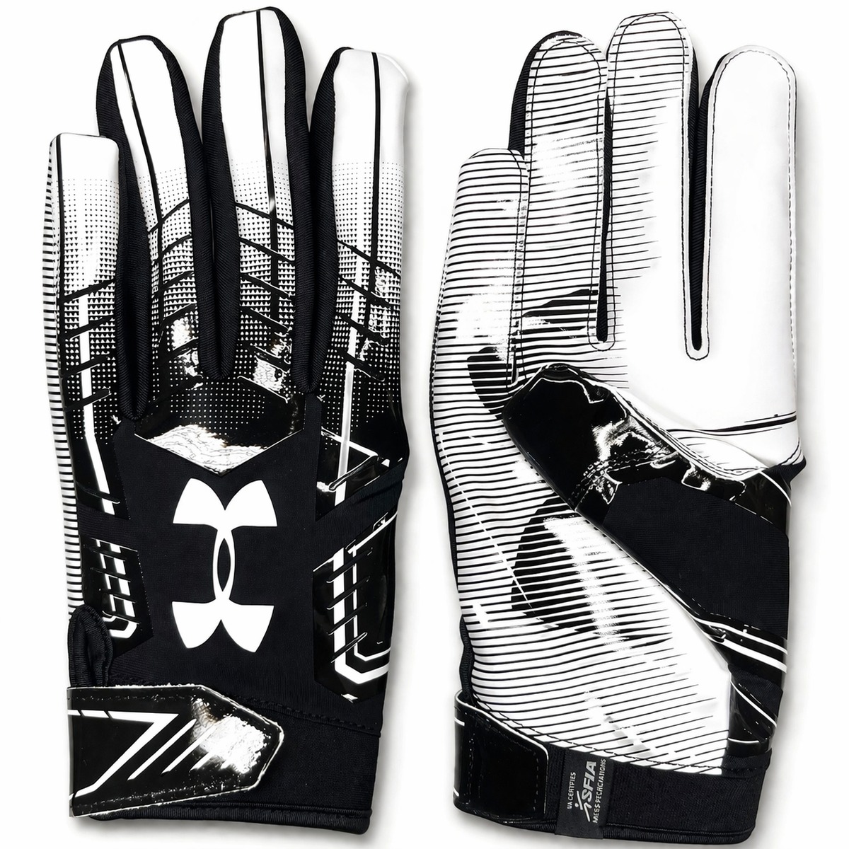 【M】UA F6 GLOVE ブラック アメフト グローブ M,XL】UA F6 GLOVE ブラック アメフト グローブ | END ZONE/エンド