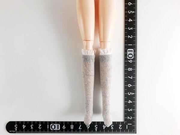 ドールアクセサリ 1/6 女性用 靴下 ストッキング グレー TKDG23G86-6 - 画像1