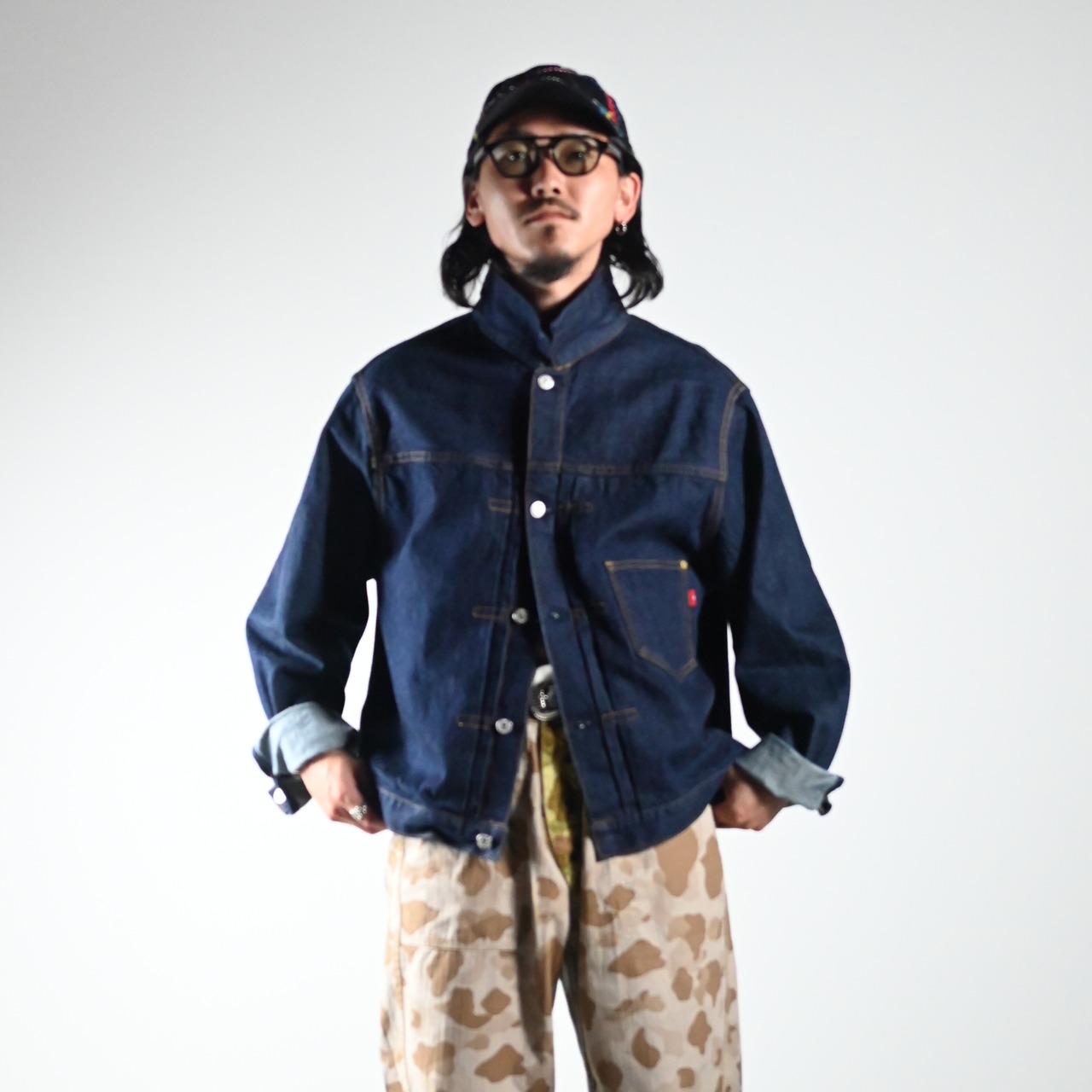 BOWWOW(バウワウ)DUCK HUNTER CAMO FIELD PANTS (裏側)コーディネート