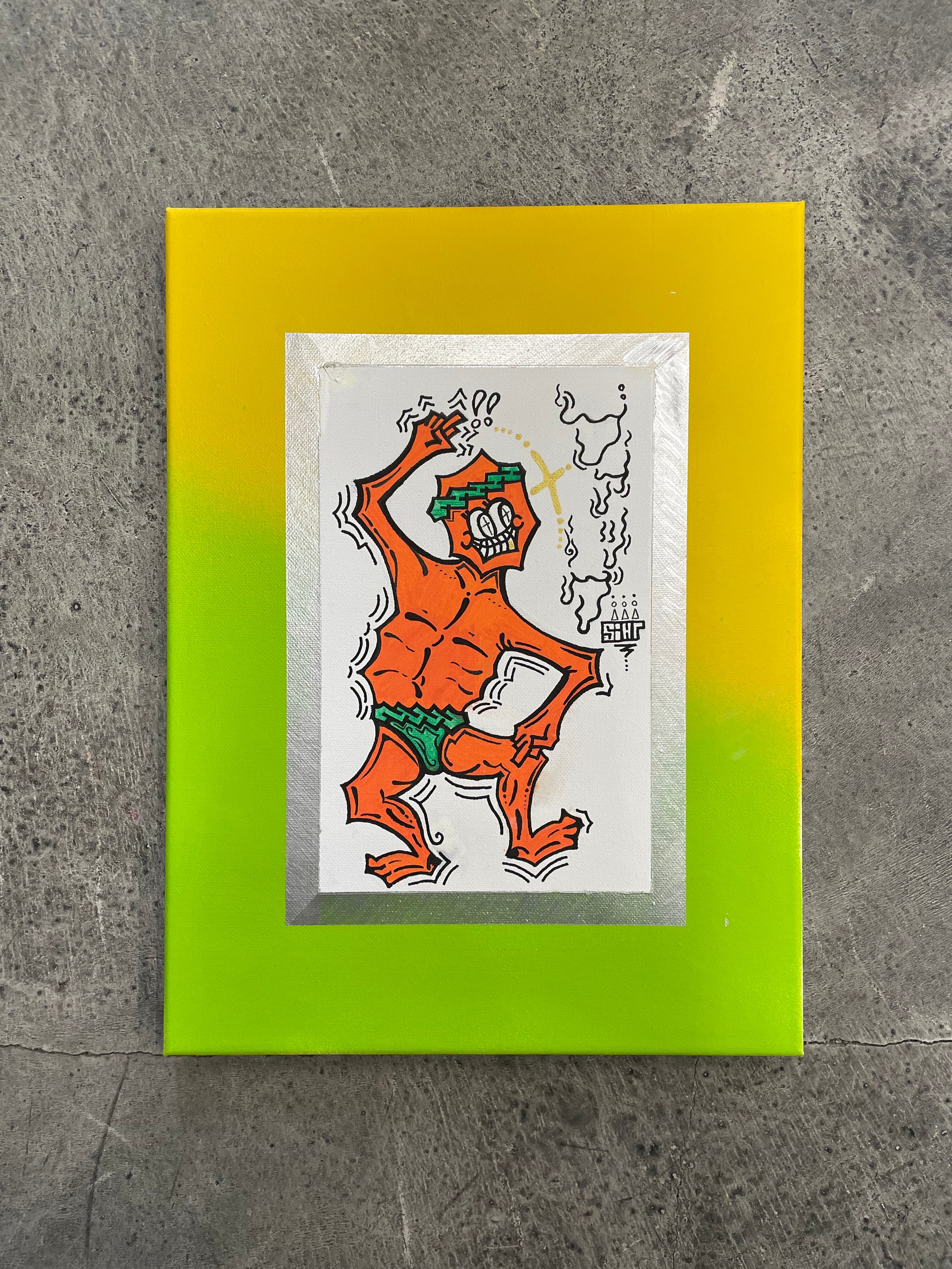 46×53㎝「窓辺のイスとテーブル」F10・油彩画・原画・額装 | Pay ID