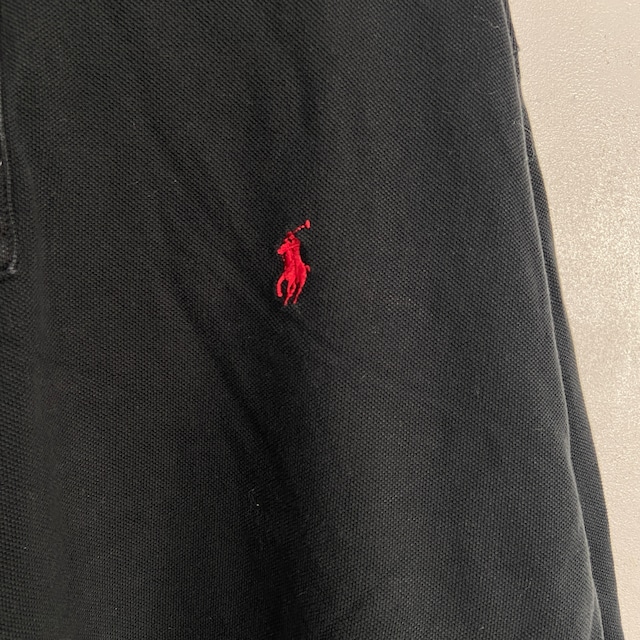 『送料無料』Ralph Lauren 長袖ワンポイントポロシャツ XXL 黒 ビッグサイズ