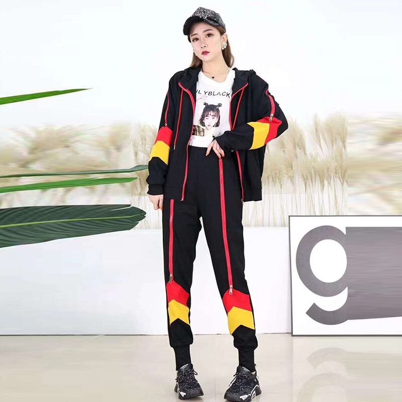 2020年の新しいウエスタンスタイルのシンナーツーピーススーツファットmm秋冬セーターカーディガンカジュアルパンツ年齢減少プラスサイズの婦人服 ミックスインファッション24345637187