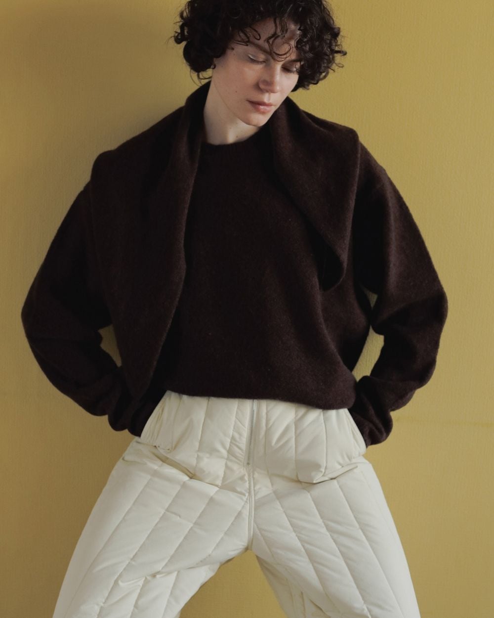 anuke 】Layered Scarf Knit | valance 福井｜レディース セレクト