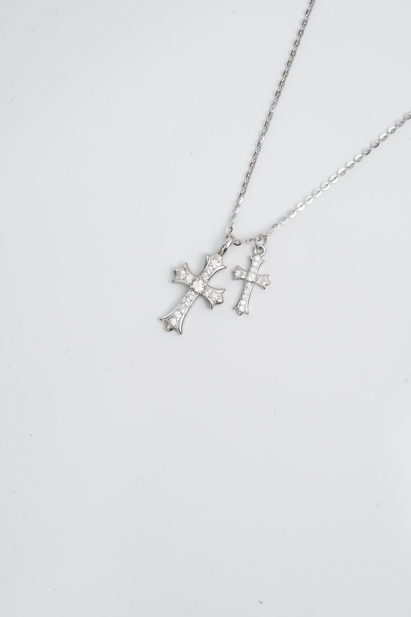 CREA レディース ネックレス Twin Crosses Necklace Twin Crosses Necklace | 金属アレルギー対応のアクセサリー crea.jewelry