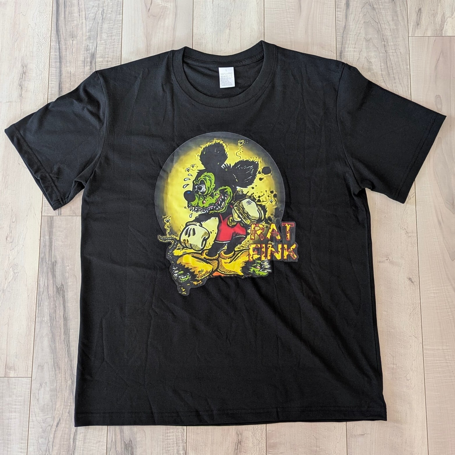 【 RATFINK（ ラットフィンク ) 】ミッ◯ーパロT / Tシャツ / BLACK〚アメリカン雑貨 アメトイ〛