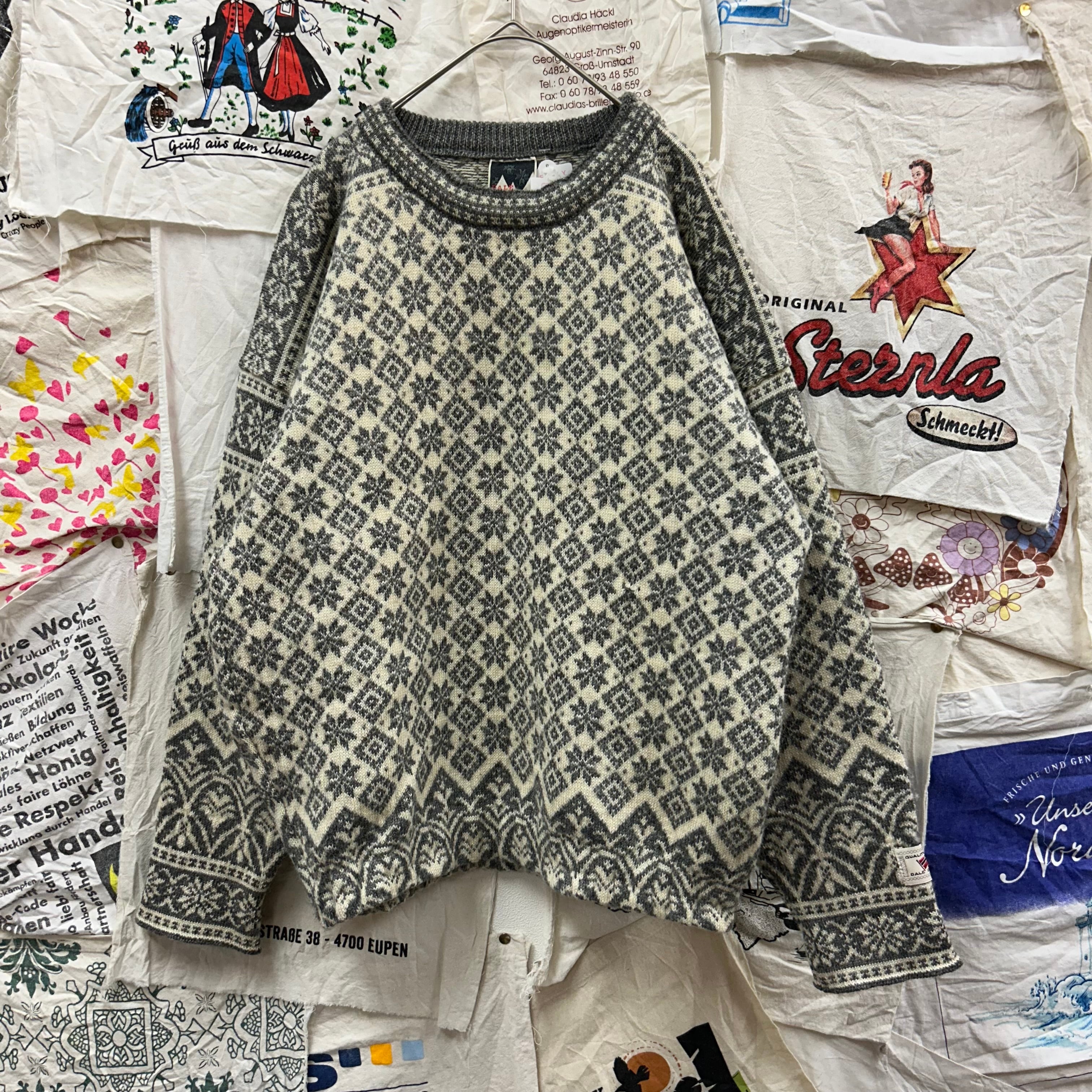 90s 古着 アバクロ ノルディックニット オーバーサイズ ビンテージ Abercrombie&Fitch - 90s 古着 アバクロ ノルディックニット オーバー