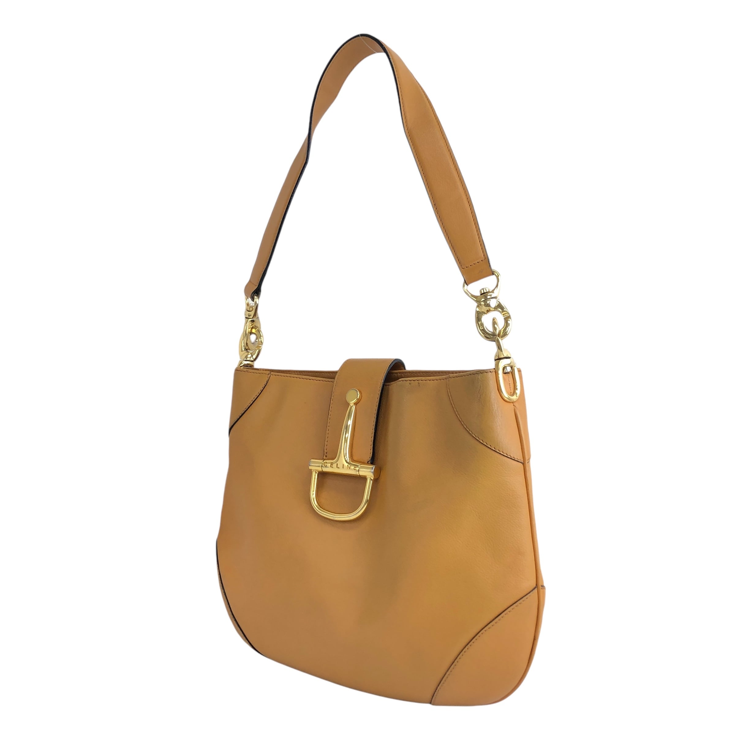 CELINE セリーヌ ショルダーバッグ ブラウン ホースビット レザー