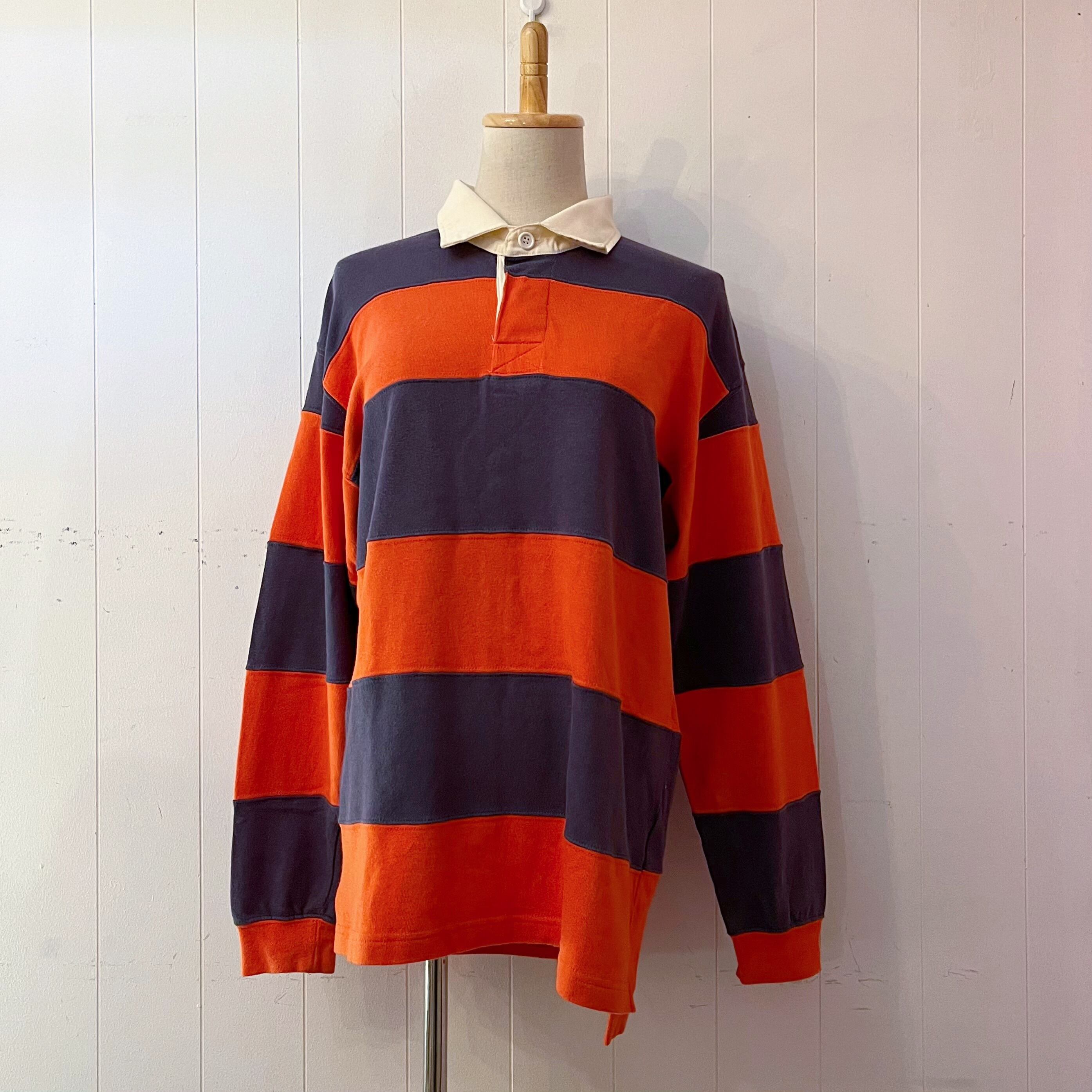orange stripe rugger shirt