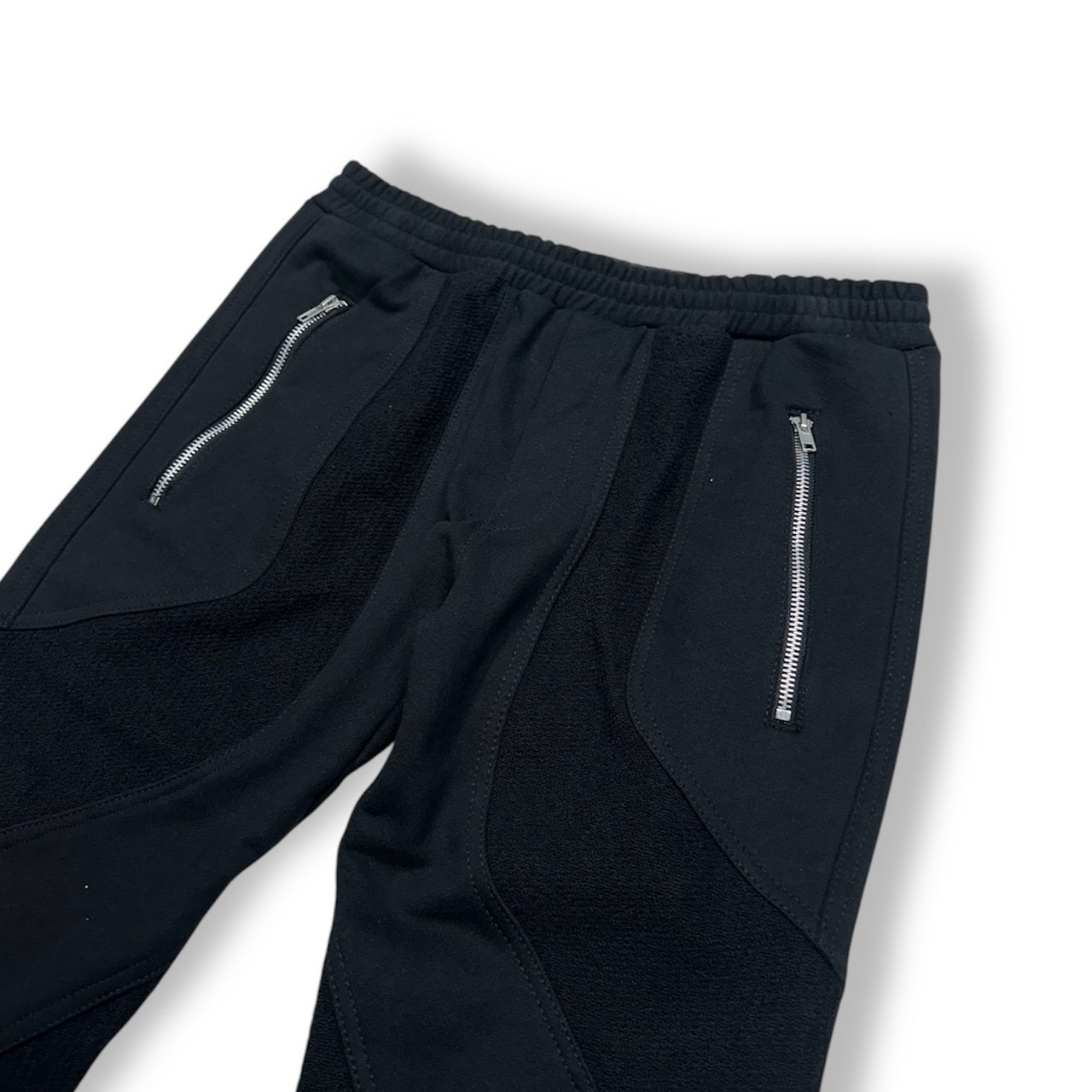 GROUTURE / curved sweat pants black