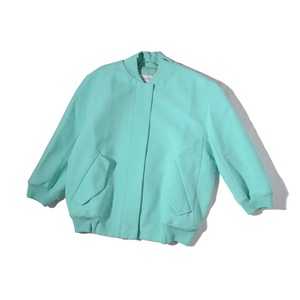 maxmara   3/4sleeve   cotton bomber jacket  /zipup blouson