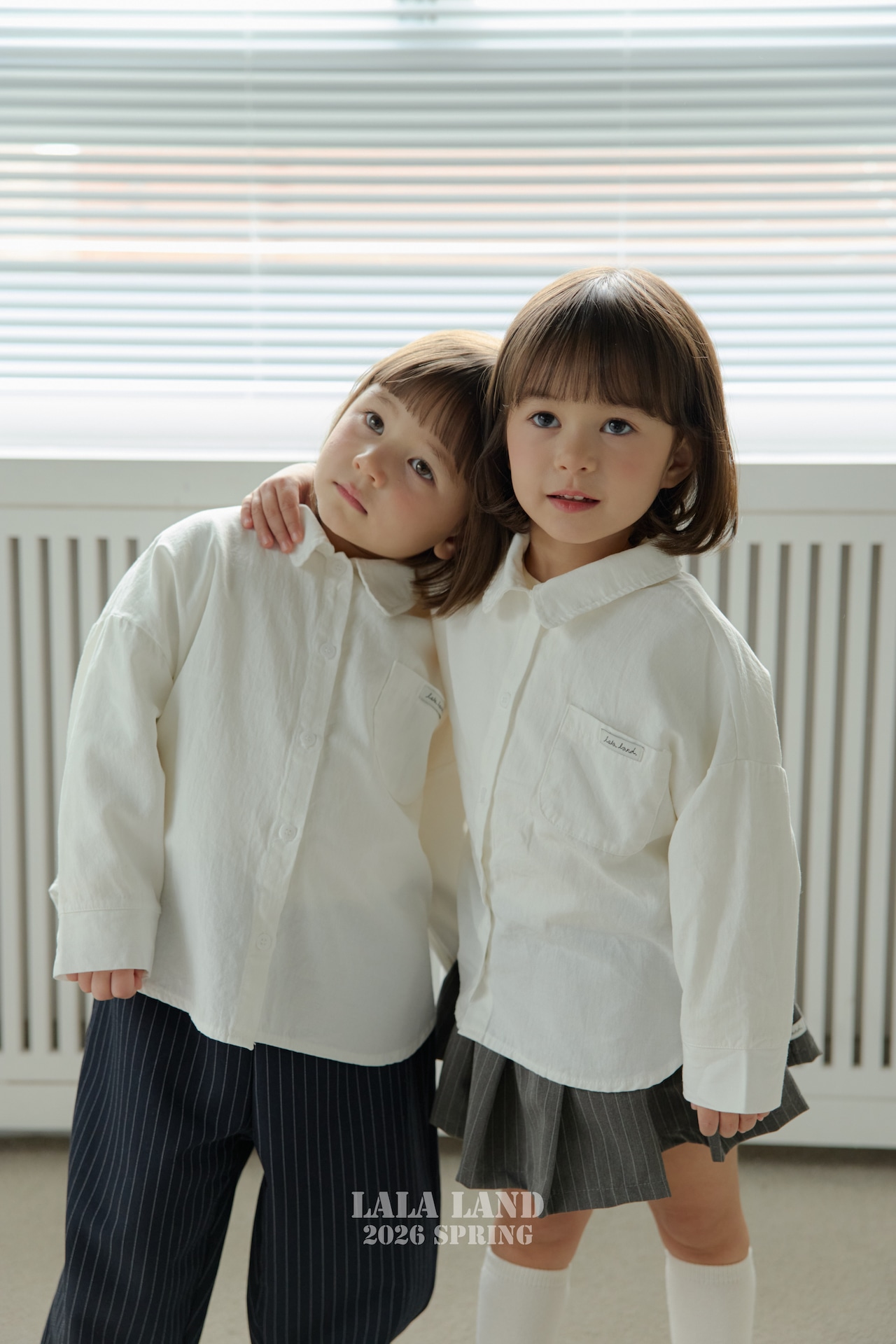 LALALAND 26/SS (Kids)Seamed pleated skirt