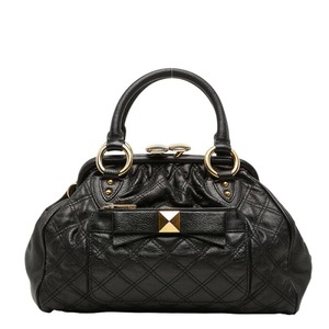 マークジェイコブス キルティング ハンドバッグ ブラック レザー レディース MARC JACOBS 【中古】