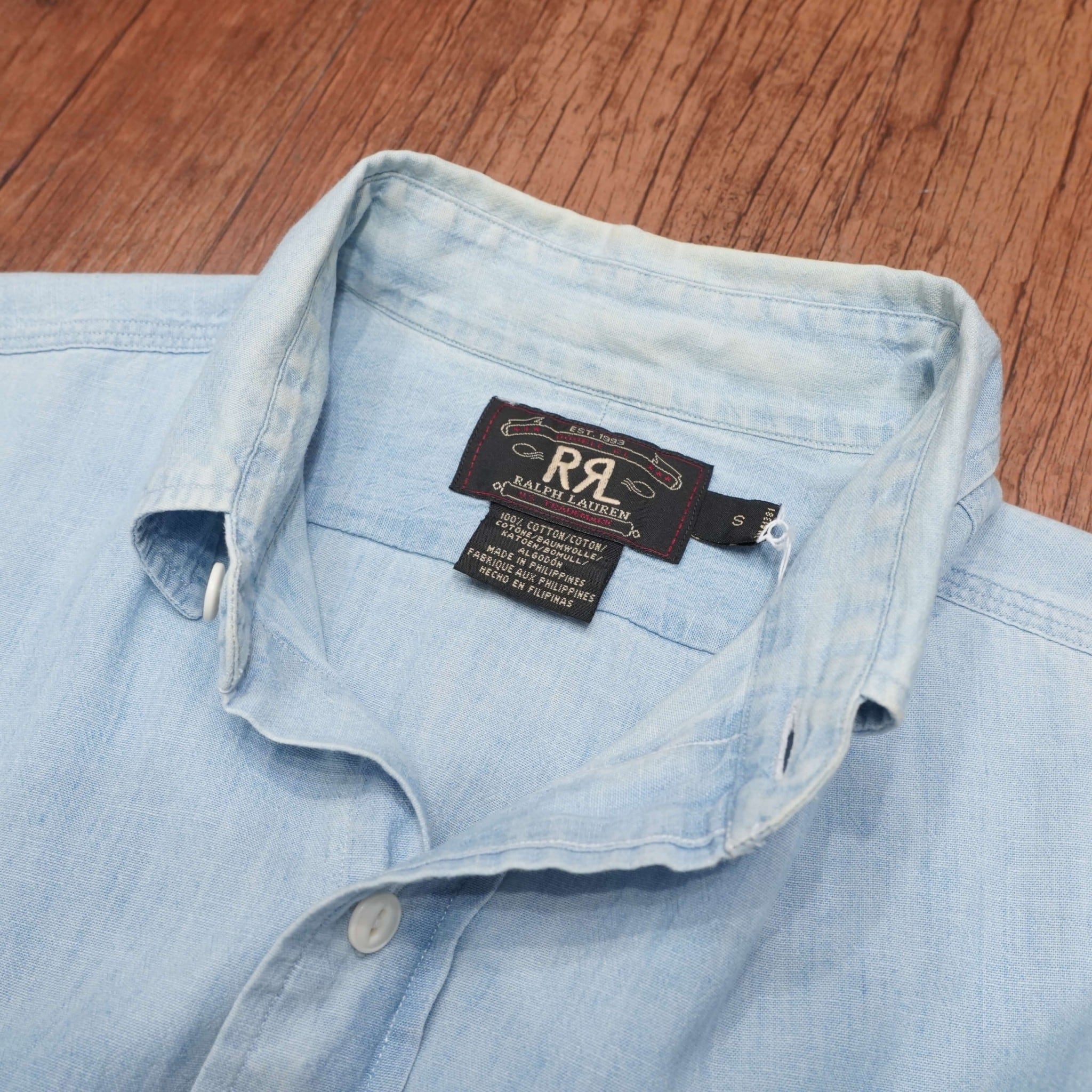 90s 初期 RRL シャンブレーシャツ S/ralphlauren ラルフローレン 90s 初期 RRL シャンブレーシャツ S/ralphlauren ラルフローレン