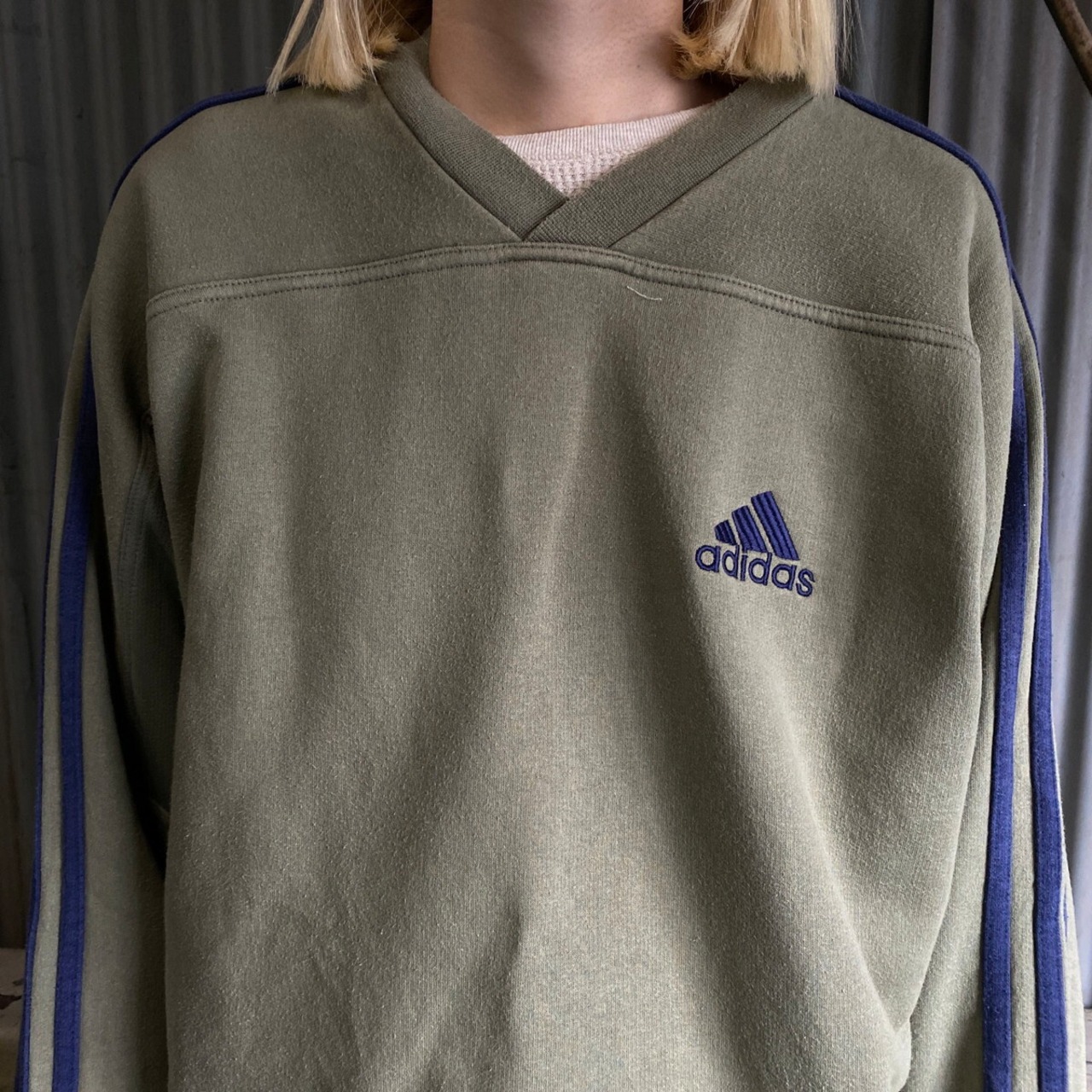 00年代 adidas アディダス パフォーマンスロゴ ワンポイントロゴ 刺繍 