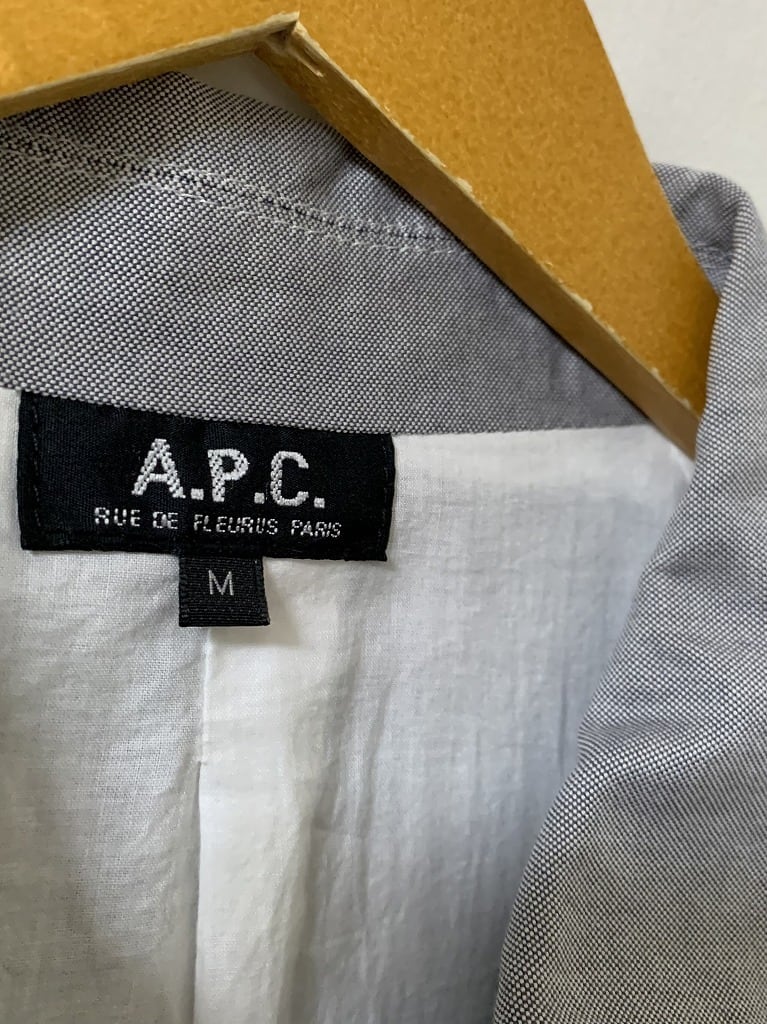 1990's Stitched Design Zip-Up Jacket "A.P.C."