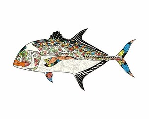 GTステッカーSサイズ　ネイビーアパレル