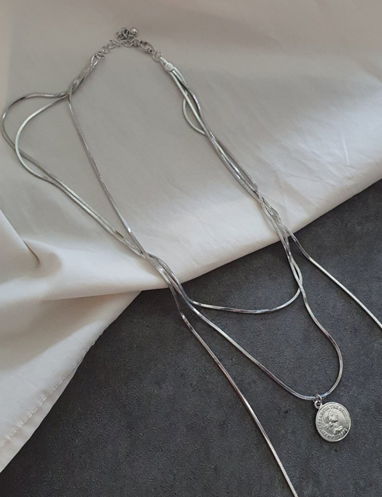 【23ss】Long-chain Coin necklace_2colors