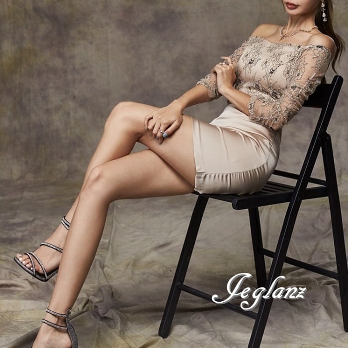 パーティ ドレス ワンピース オフショル シアー感 レース ミニ丈 7分袖 ♪(M0471)ζ