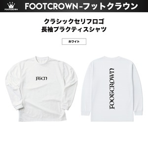 長袖プラクティスシャツ クラシックセリフロゴ 140〜5Lサイズ ポリエステル シンプルカラー