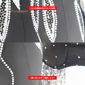 社交ダンス 衣装 ドレス ワンピース スタンダード ホワイト系 ブラック系 シルバー系 白 黒 フリル レース ダンス デモ 競技 パーティ 発表会 モノクロ 華やか 花 シック 上品 花柄 モノトーン キラキラ 舞台衣装 レディース