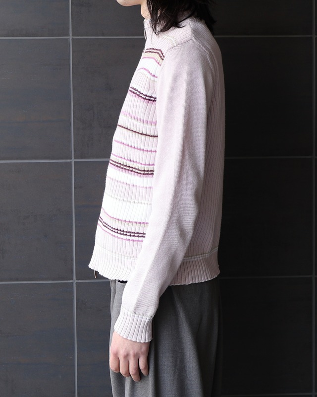 Double zip knit top
