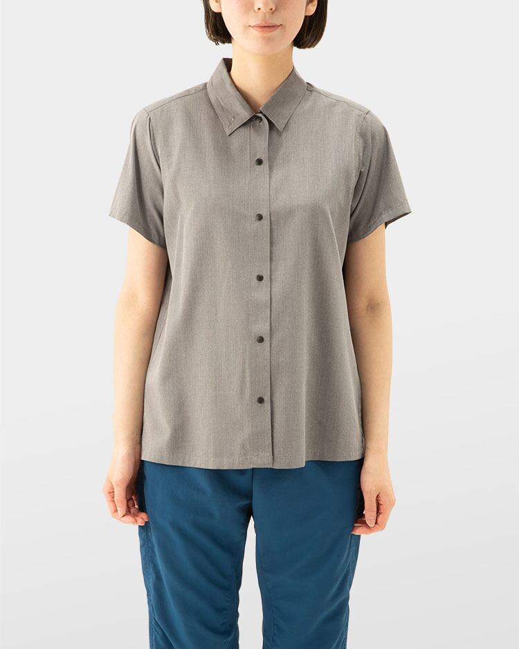 山と道 Bamboo Short Sleeve Shirt WOMEN M 2枚