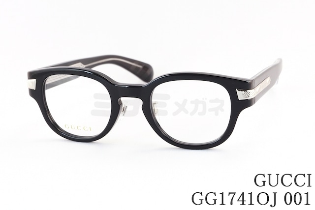 GUCCI メガネ GG1741OJ 001 ウェリントン メンズ レデイース グッチ テキストロゴ 日本製 鯖江 日本製 正規品